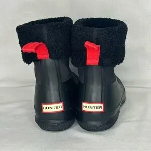 Hunter Black Insulated Boots with Red Pull Tabs s-l400.jpg main image 2